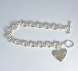 2 Tone Heart Beat Bracelet