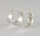 Custom: Hinged Faceted Hoop Earrings