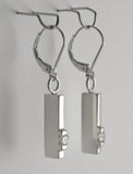 Custom: Simplicity Style Lever Back Earrings with Diamonds