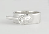 Custom: Simplicity Ring with Tube Set Diamond