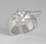 Custom: Simplicity Ring with Tube Set Diamond