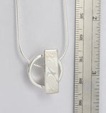 Mokume-Gane Accent Pendant Tricolour